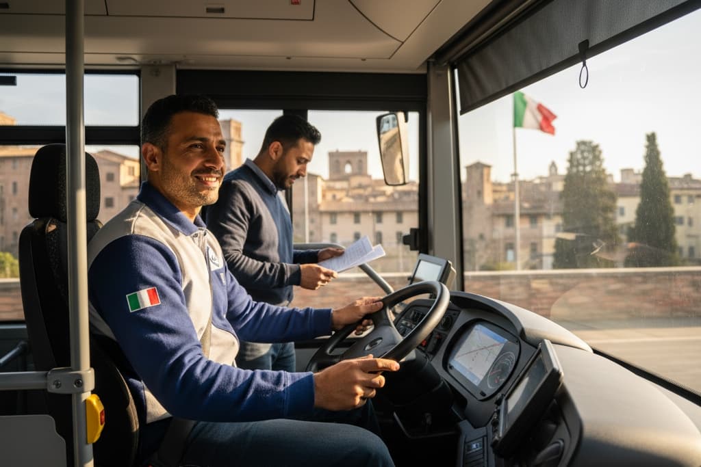 إيطاليا تبحث عن سائقي الحافلات المغاربة: فرص عمل قانونية ورواتب تصل إلى 2000 يورو