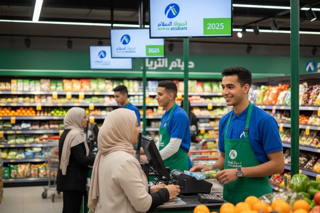العمل في أسواق السلام بالمغرب 2025: اكتشف الوظائف والرواتب وطريقة التقديم