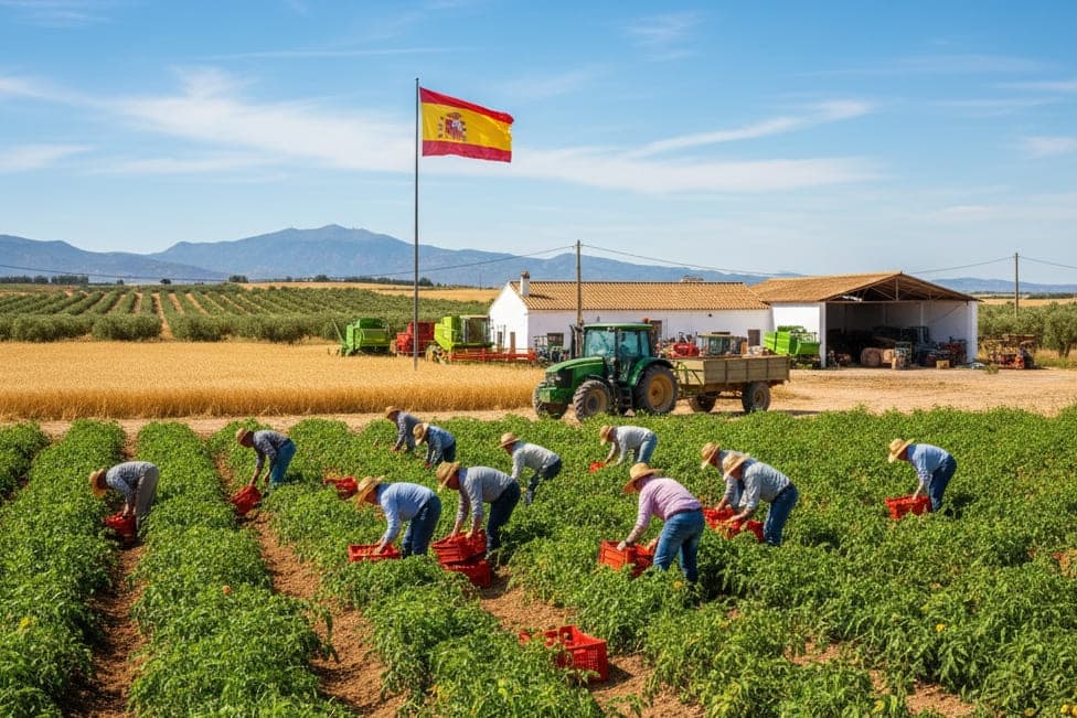 فرصة توظيف رسمية في إسبانيا 2026 للعمال ذوي الخبرة الفلاحية بعقد قانوني ثابت